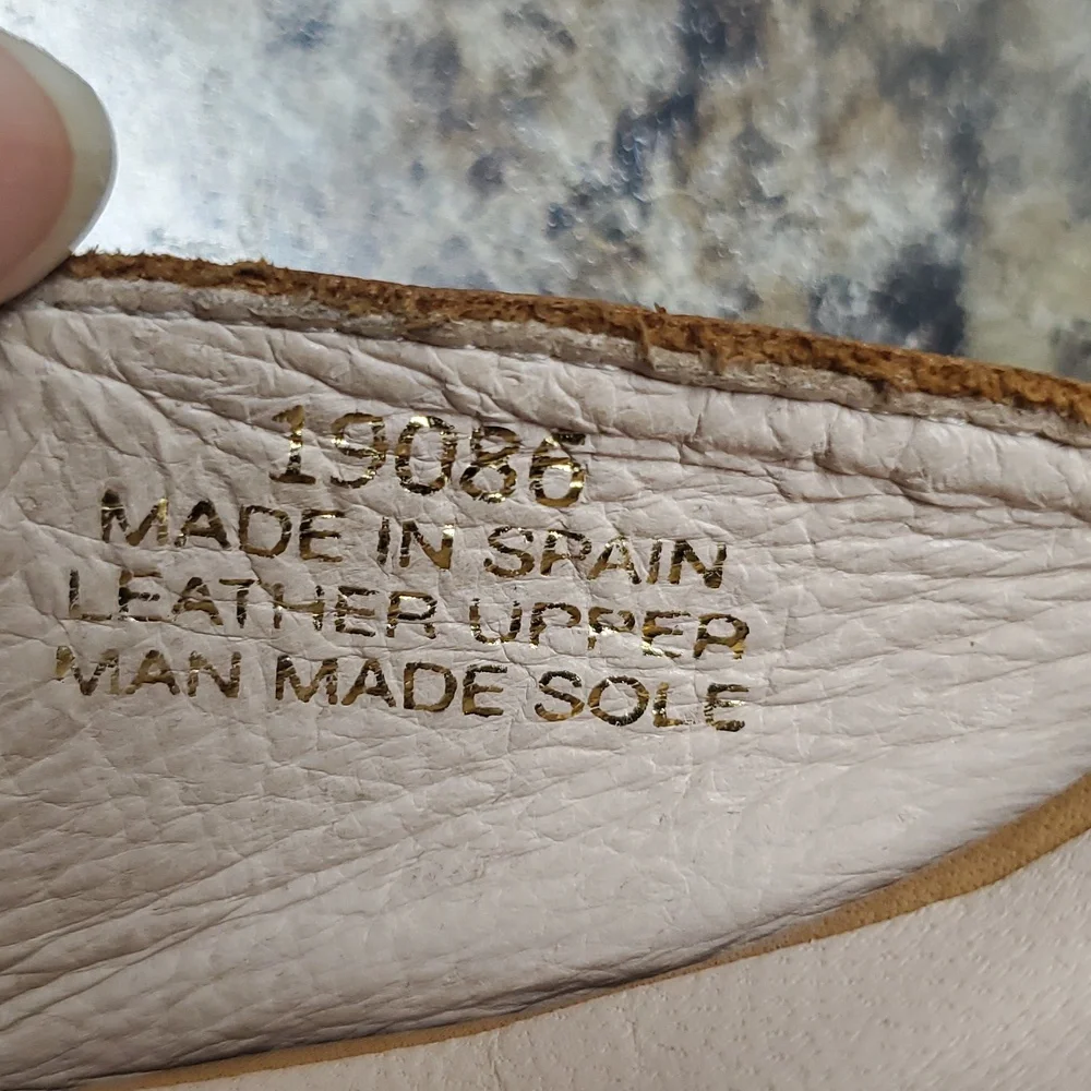 Marroqui Sanchez Leather Espedrille Heel Sandals Made In SPAIN  Size 9.5
